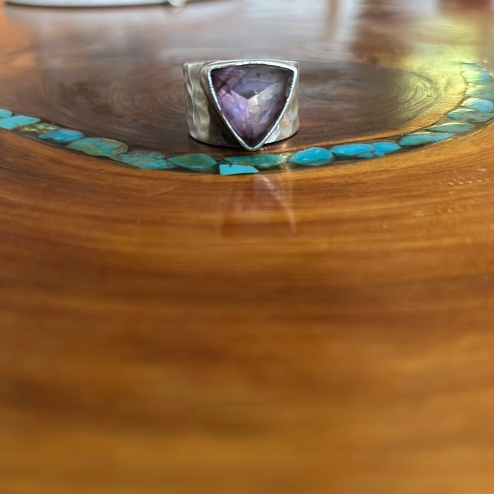 Amethyst and sterling Silver Ring